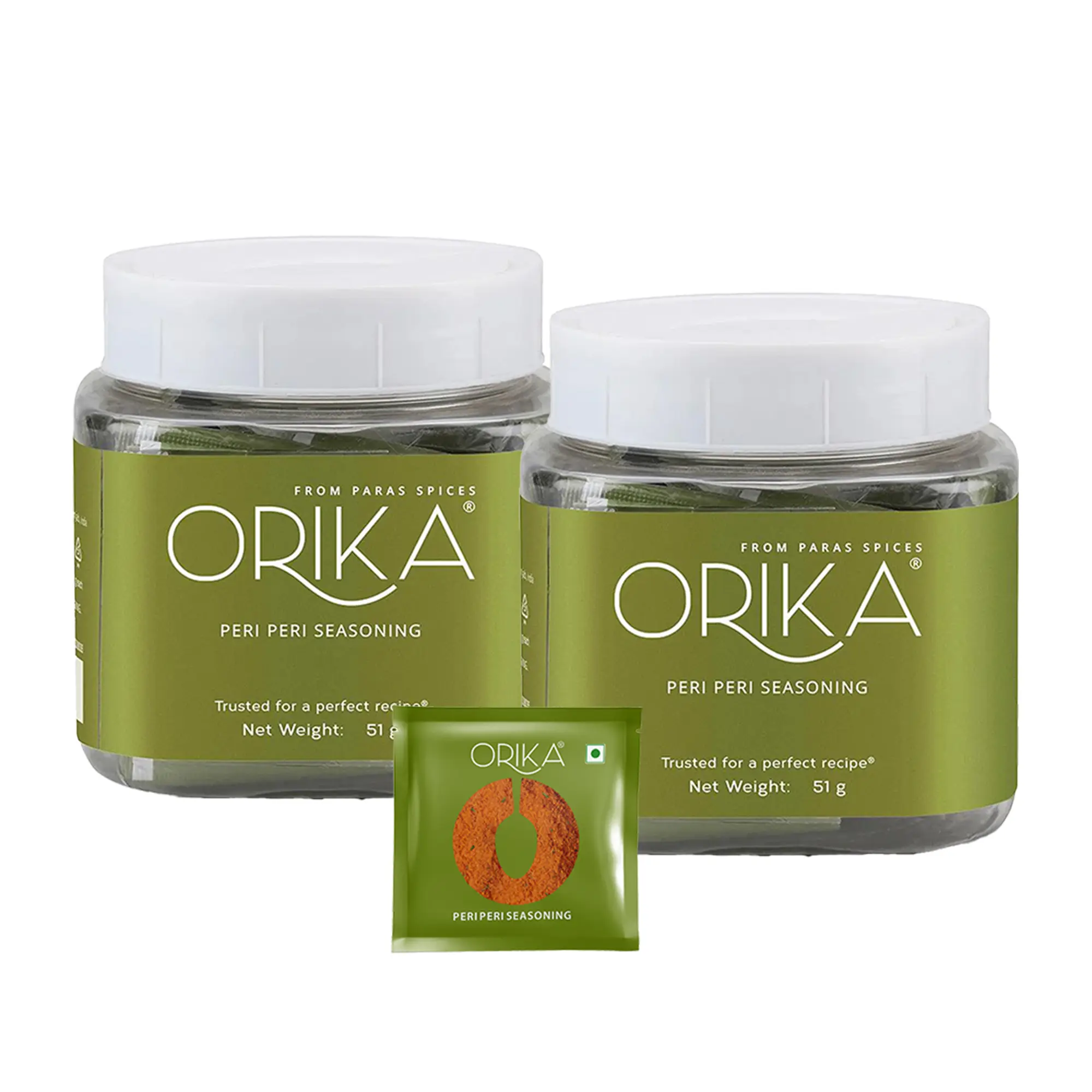 Orika Peri Peri Seasoning Jar | 51g (50 Sachets) - Image 8
