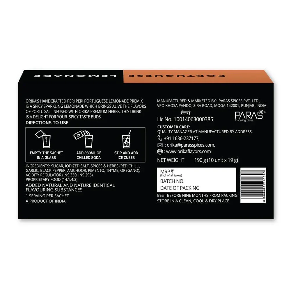 Orika Portuguese Herbilicious Lemonade | 19g/sachet - Image 9