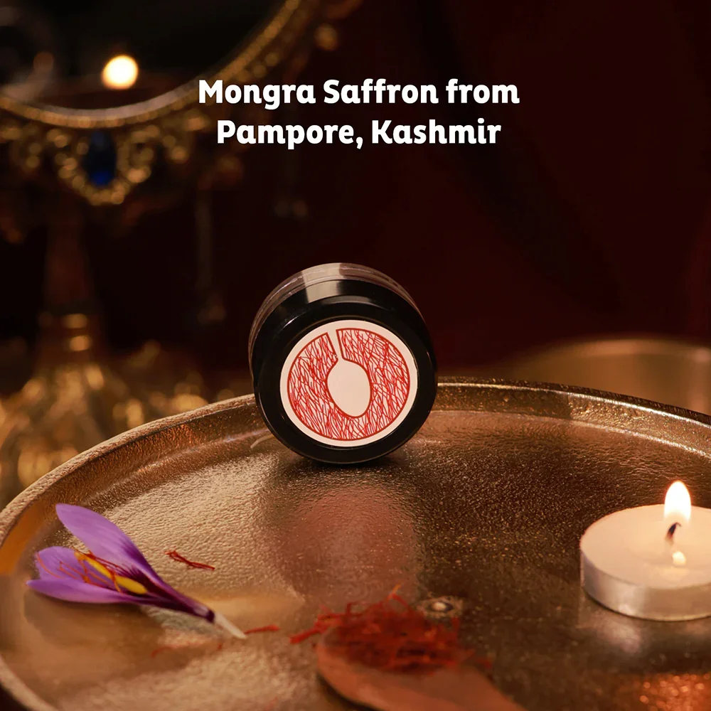 Royal Ritual Gift Box | Kashmiri Pampore Saffron (Kesar) 0.25g, Idukki Bold Green Cardamom 25g & Espresso Till Laddoo - Image 7