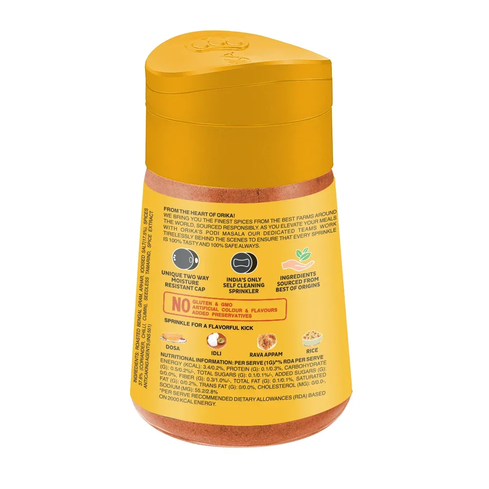 Orika Southern Gun Powder - Authentic South Indian Podi Masala | 70g Sprinkler - Image 8