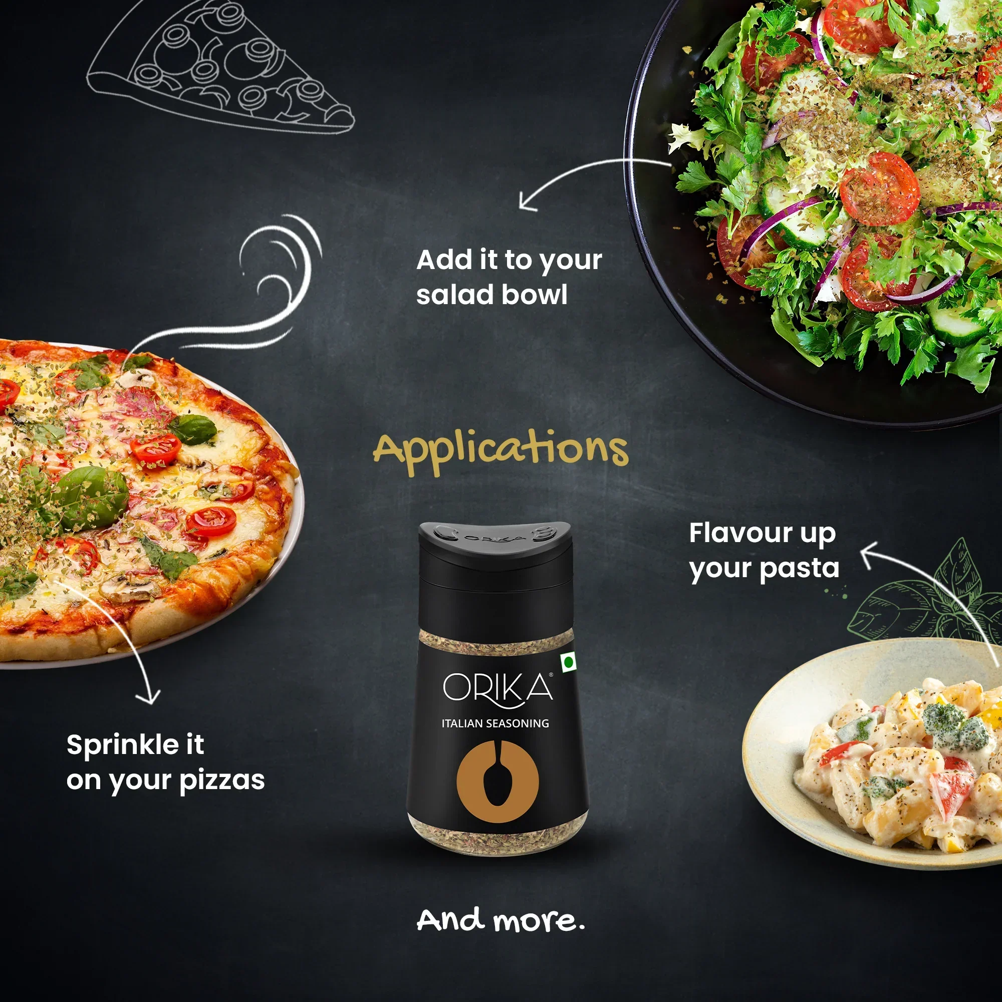 Table Sprinkler Combo 2 (Italian Seasoning + Red Chilli Flakes + Oregano) (Pack of 3) - Image 4