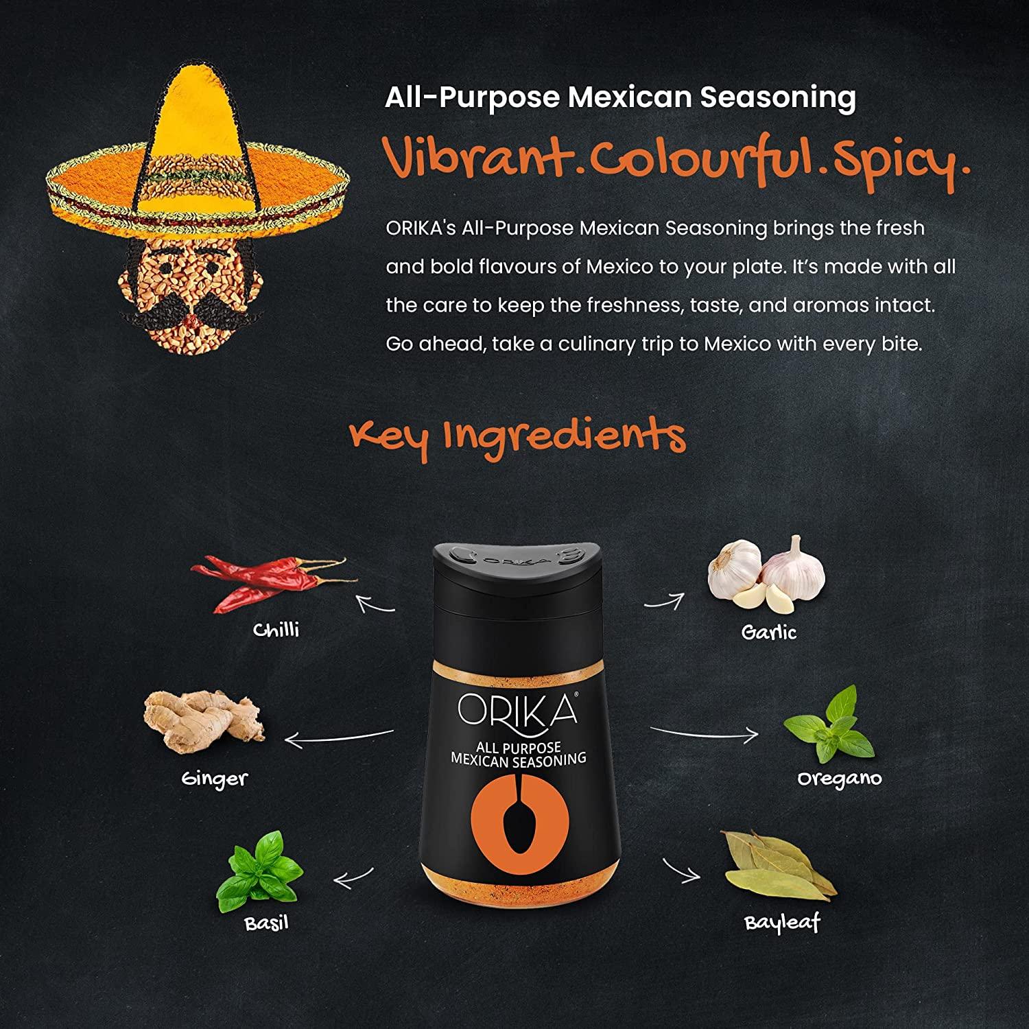 Table Sprinkler Combo (Chat Masala + Turkish Oregano + All Purpose Mexican Seasoning) (Pack of 3) - Image 6